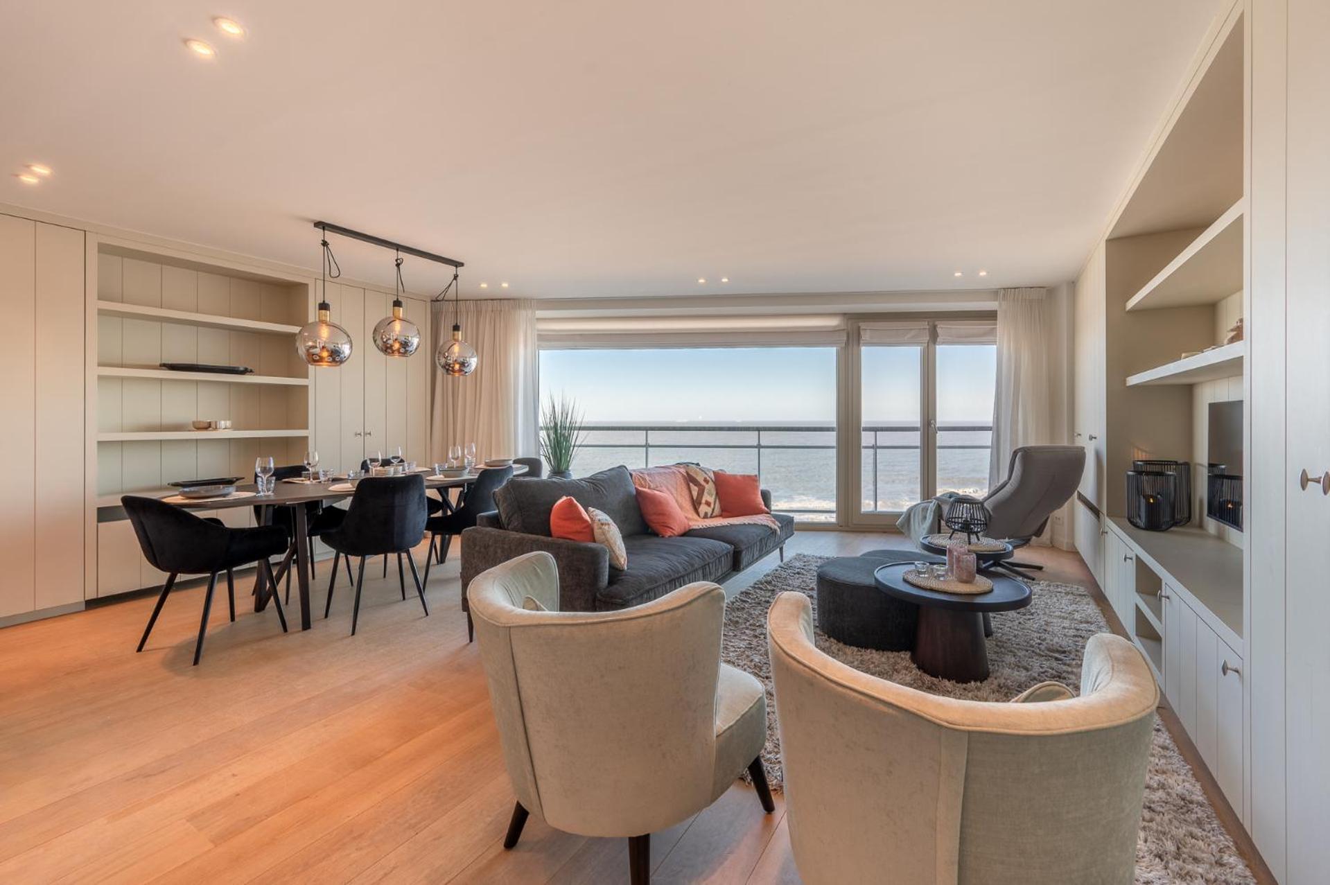 7E Verdiep Appartement Op De Zeedijk In Knokke Voor Max 6 Personen Kültér fotó