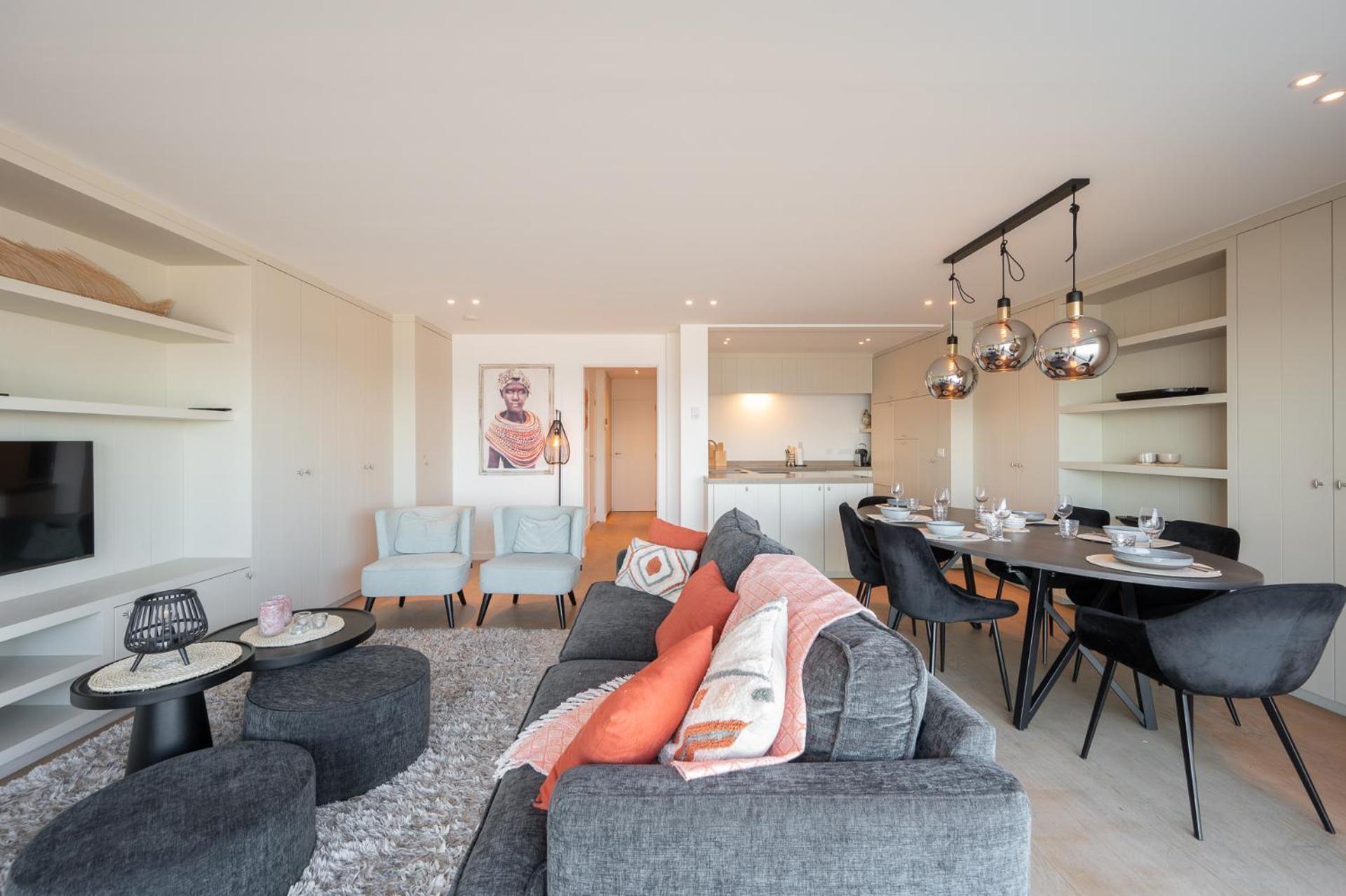 7E Verdiep Appartement Op De Zeedijk In Knokke Voor Max 6 Personen Kültér fotó