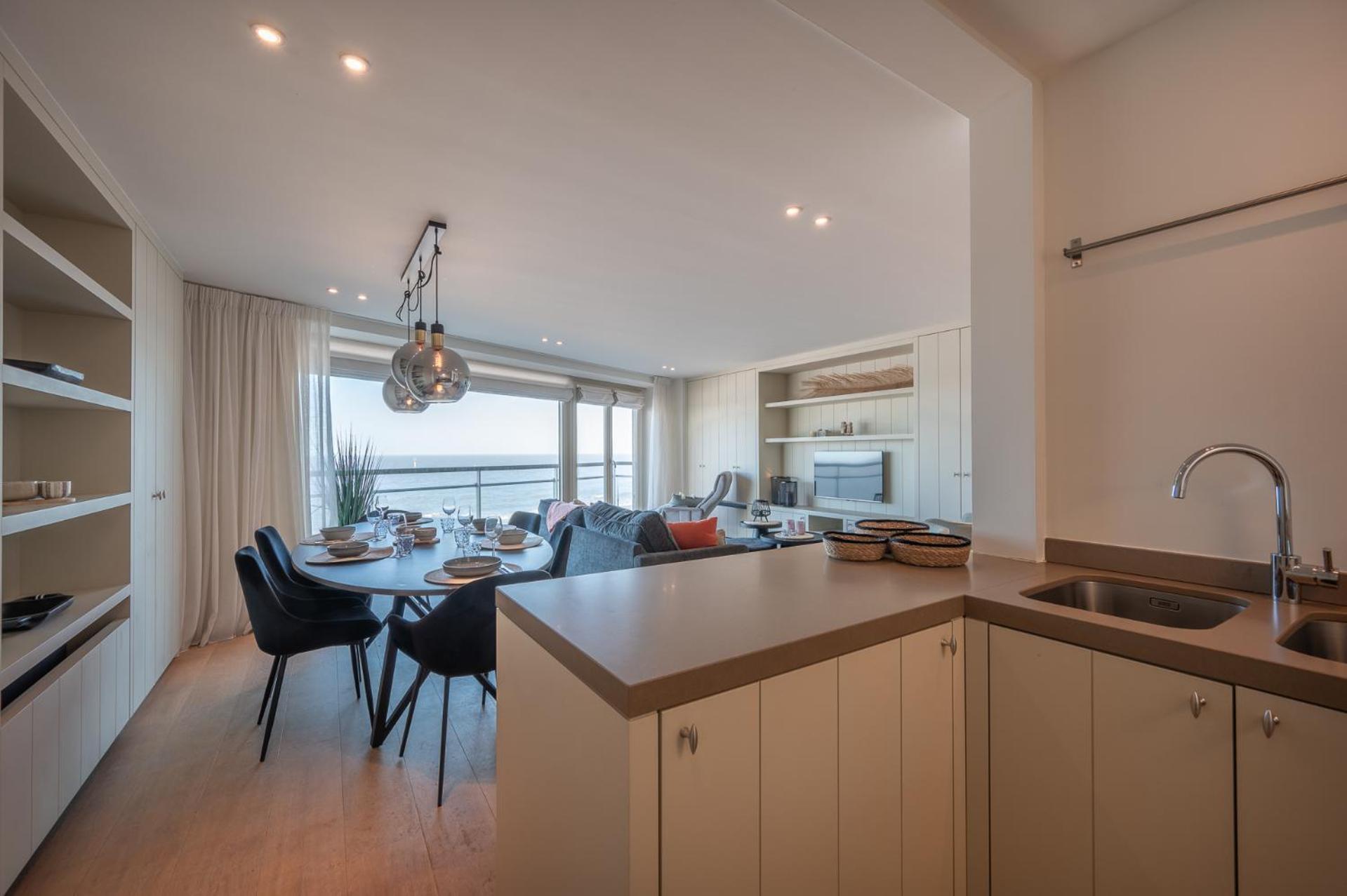 7E Verdiep Appartement Op De Zeedijk In Knokke Voor Max 6 Personen Kültér fotó