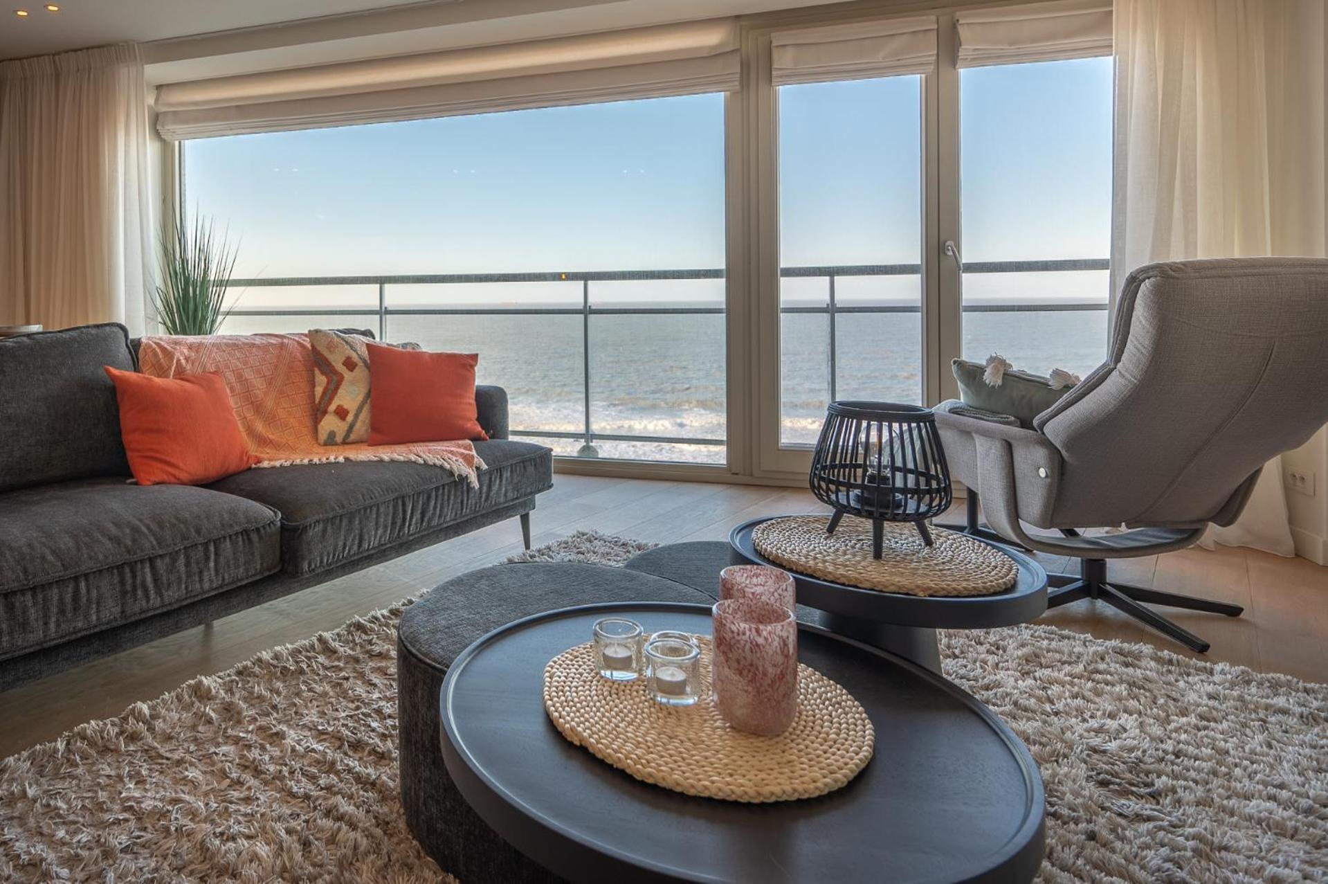 7E Verdiep Appartement Op De Zeedijk In Knokke Voor Max 6 Personen Kültér fotó